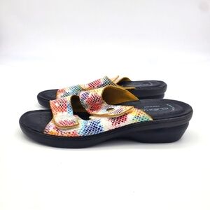 Flexus by Spring Step Shoes Women 8 EU 39 Kina Slide Sandal Multi Color